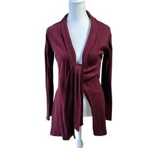 Brunella Gori Burgundy Women's Size Small 100% ExtraFine Merino Wool  Sweater